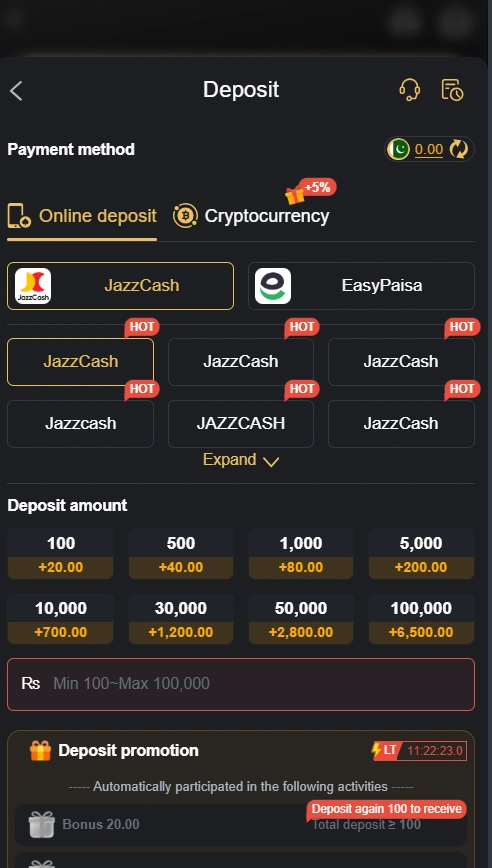M999 Game deposit