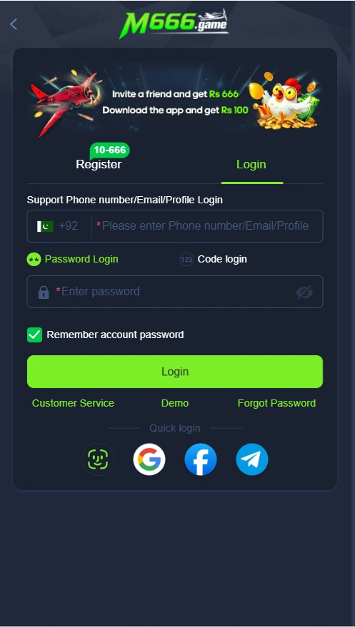 M666 Game login